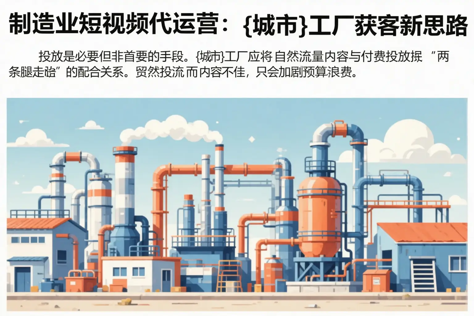 制造业短视频代运营:延寿工厂获客新思路